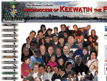 Tablet Screenshot of dioceseofkeewatinlepas.ca